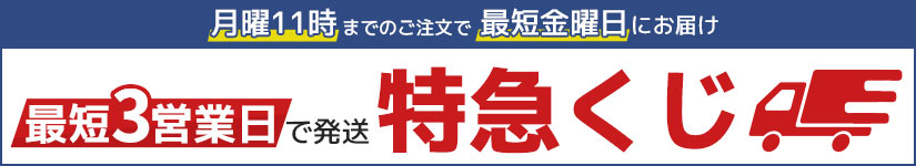 お急ぎの方は特急くじがオススメ